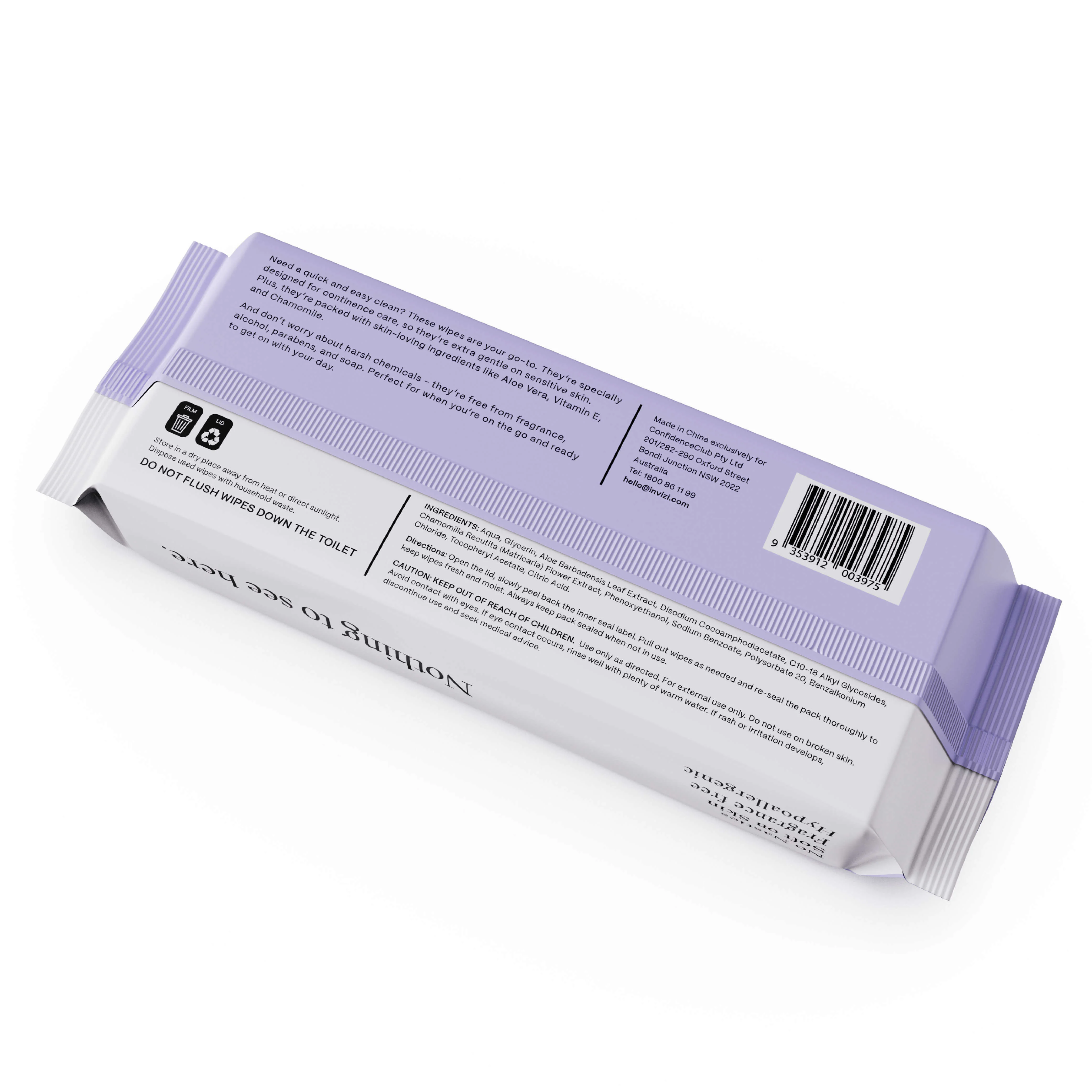 Invizi Hygienic Extra-Large Cleansing Wipes - Image 4