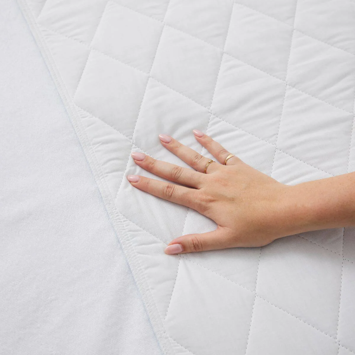 Invizi Waterproof Absorbent Bed Protector with Tucks - Twin-Pack - Image 4