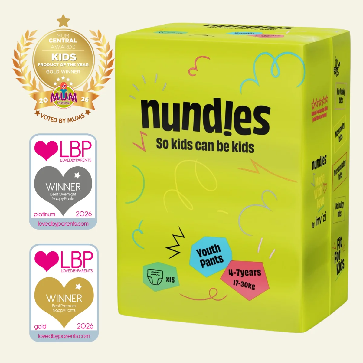 Nundies Youth Pants 4-7 Years (17-30kg) - Image 8